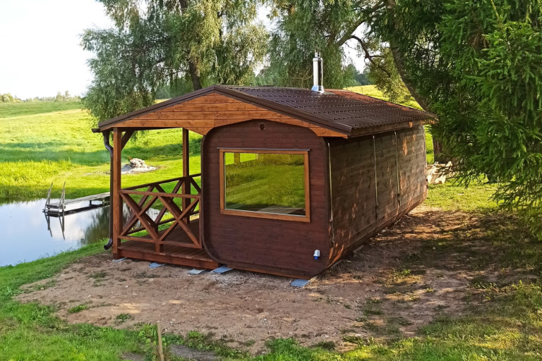 Sauna terassilla 6M